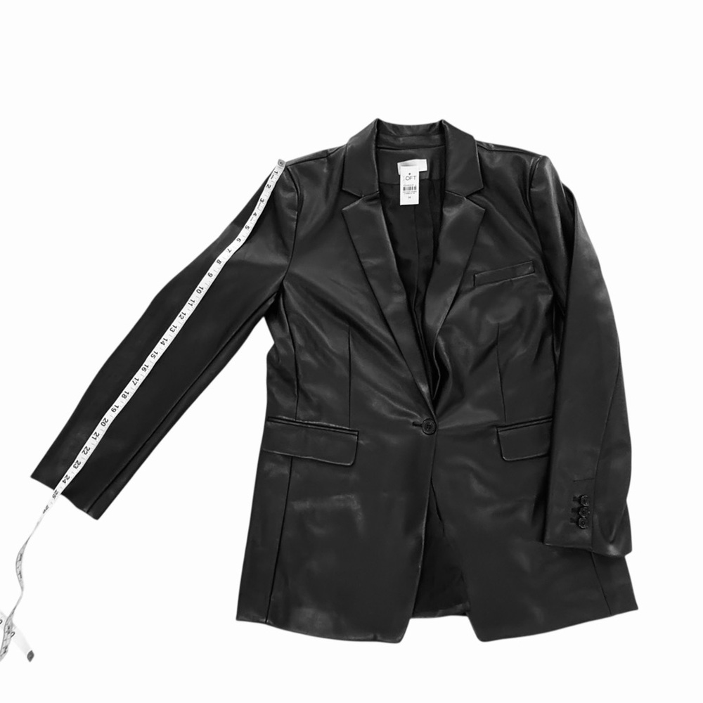 NWT. Loft, faux leather jacket in black. Size 14. - Picture 8 of 10